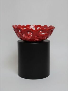 Gordon Ramsay Signature Series Red Openwork Porcelain Bowl - 10"